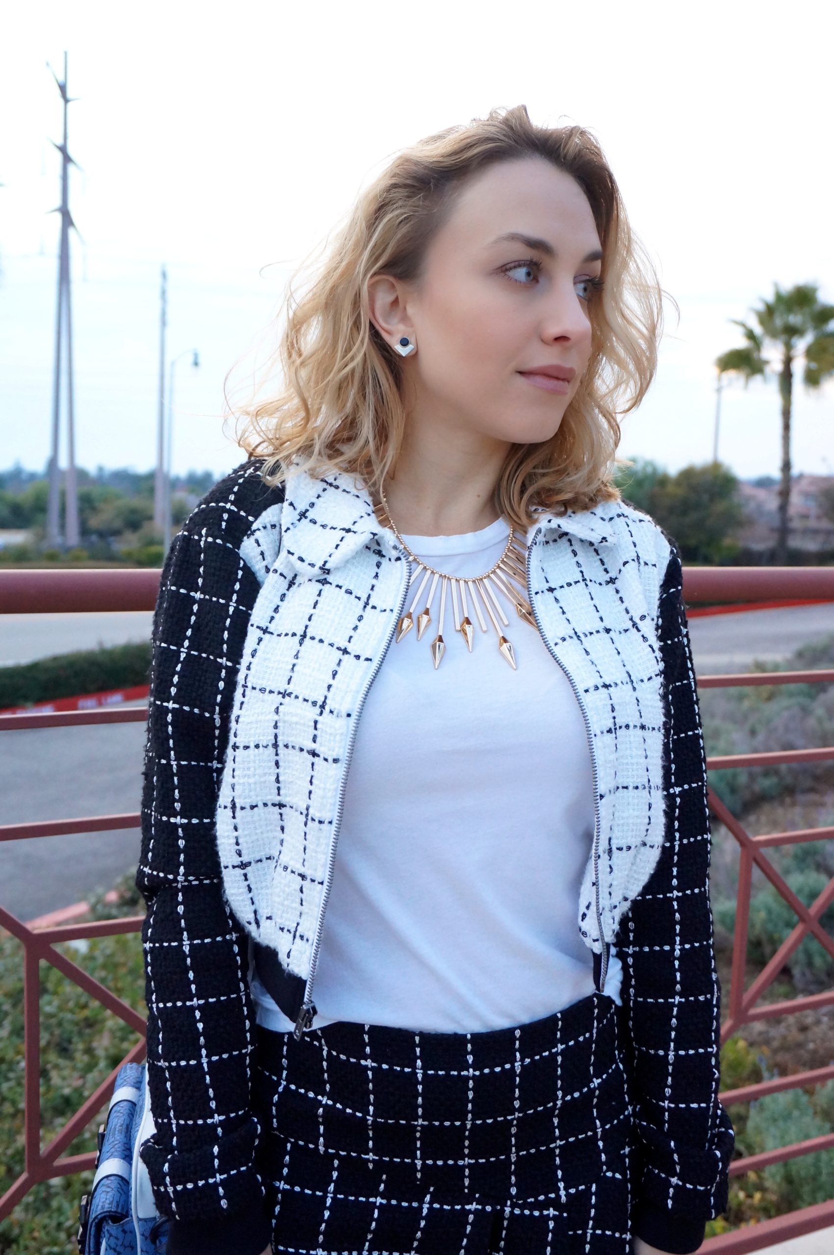 Black & White Winter Tweed