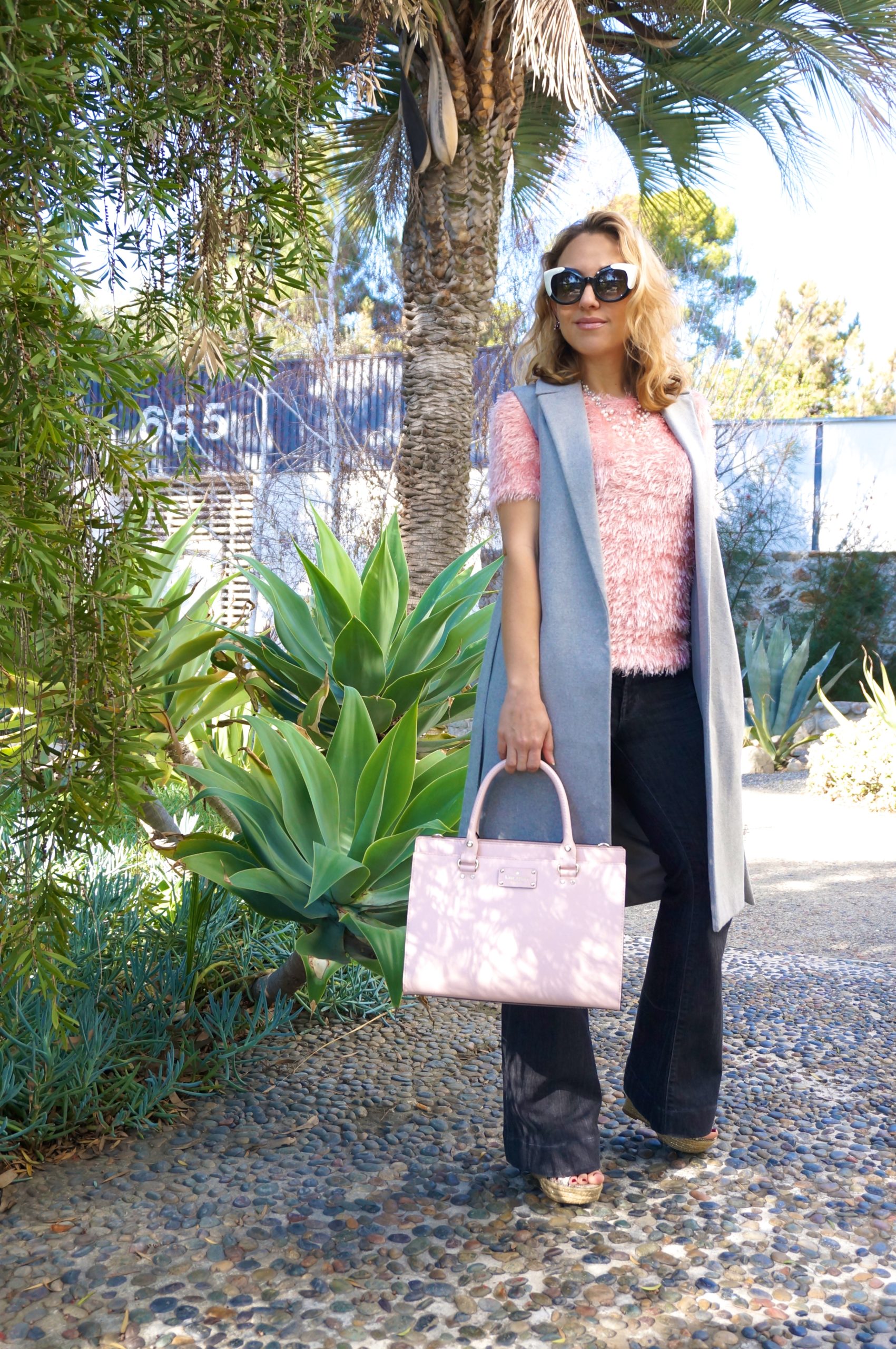 Casual Chic In Blush + Grey
